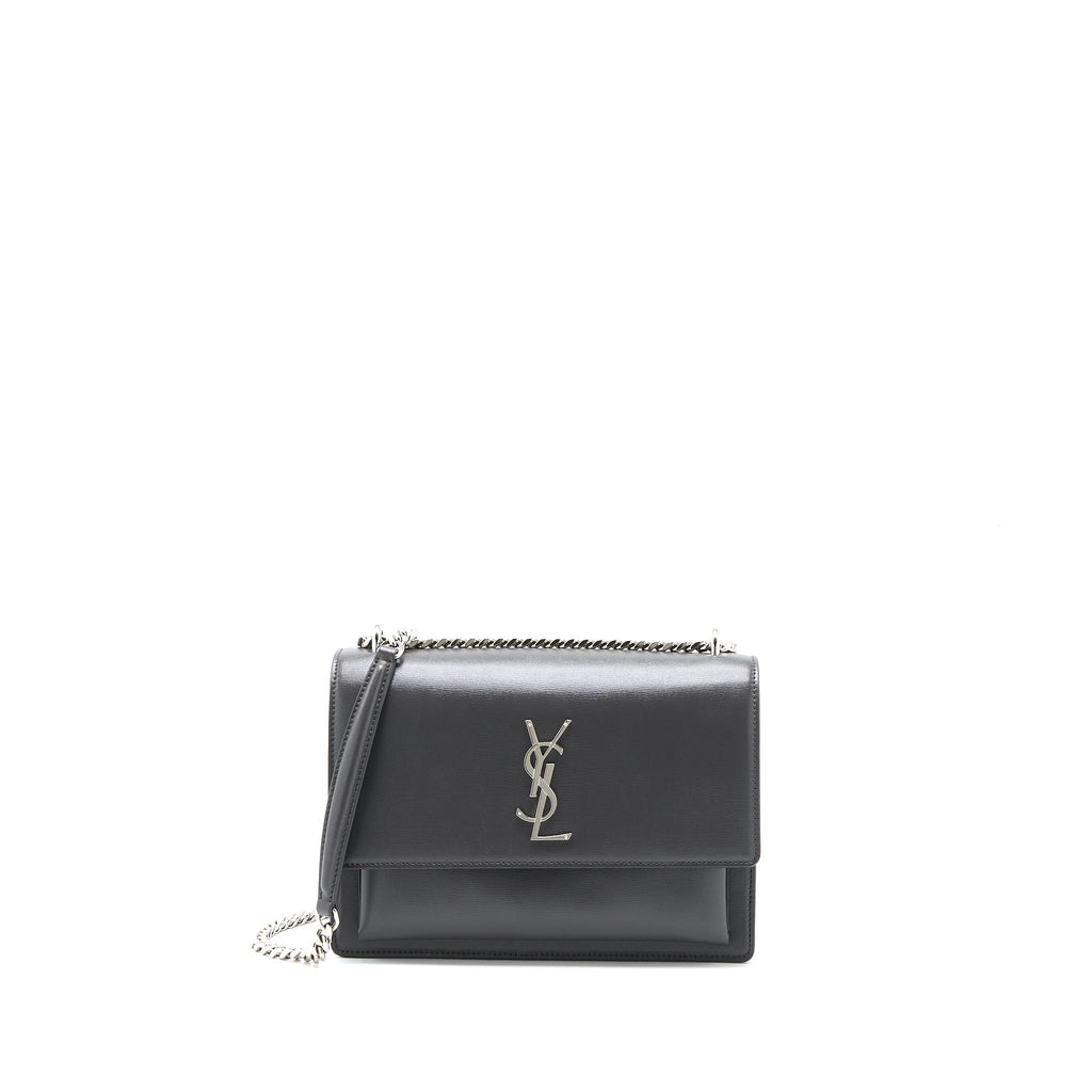 saint-laurent-sunset-chain-bag-calfskin-dark-grey-shw