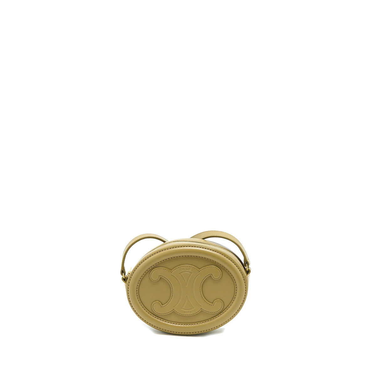 celine-crossbody-oval-purse-calfskin-olive-ghw-1