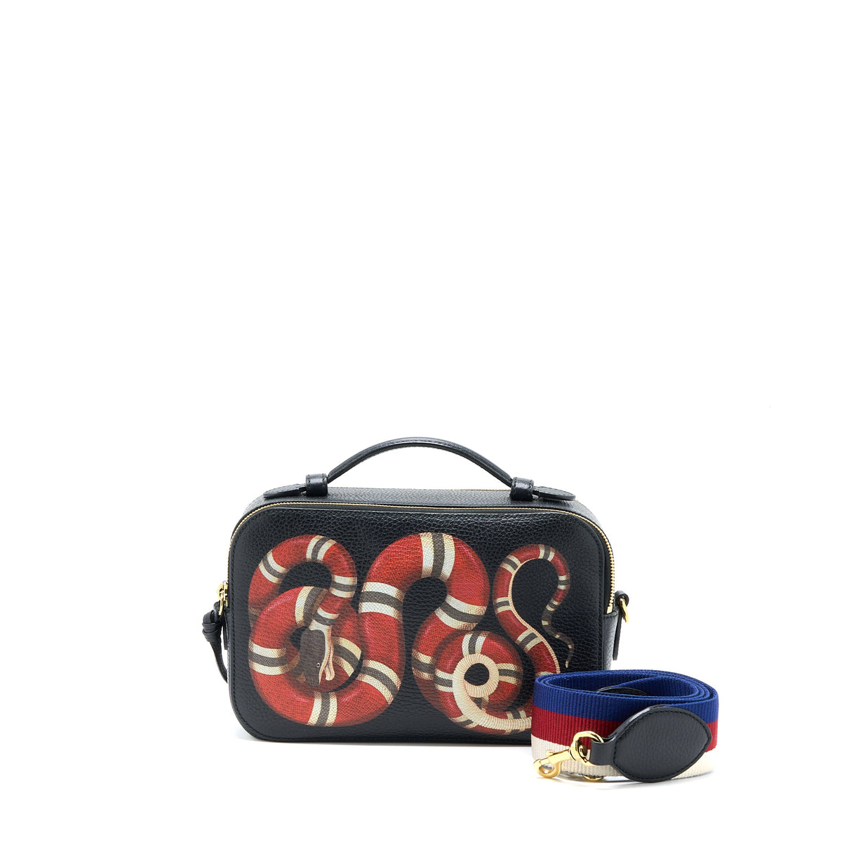 gucci-snaked-printed-camera-bag-calfskin-black-ghw