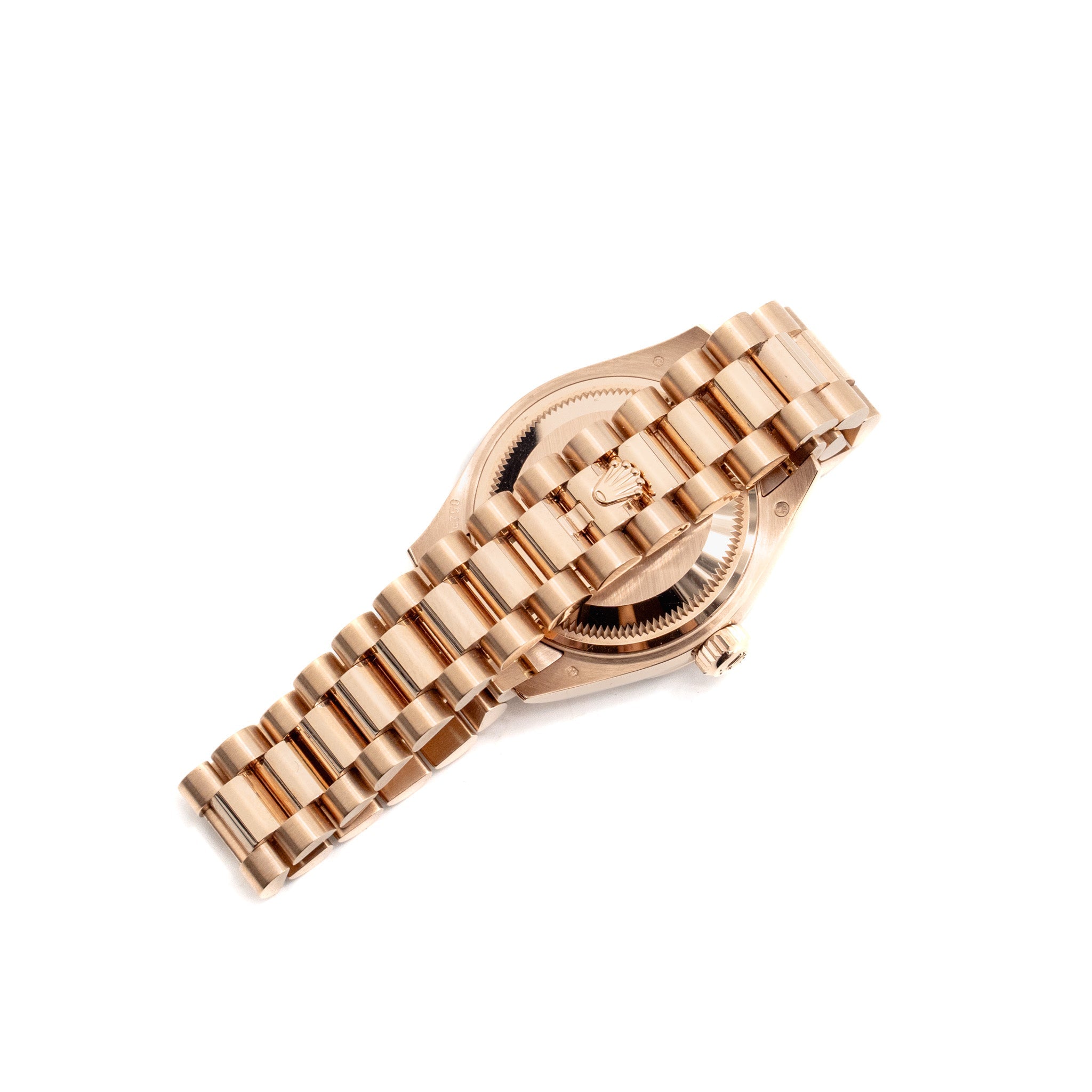 rolex-lady-datejust-28mm-everose-gold-olive-green-diamond-set-dial-president-bracelet