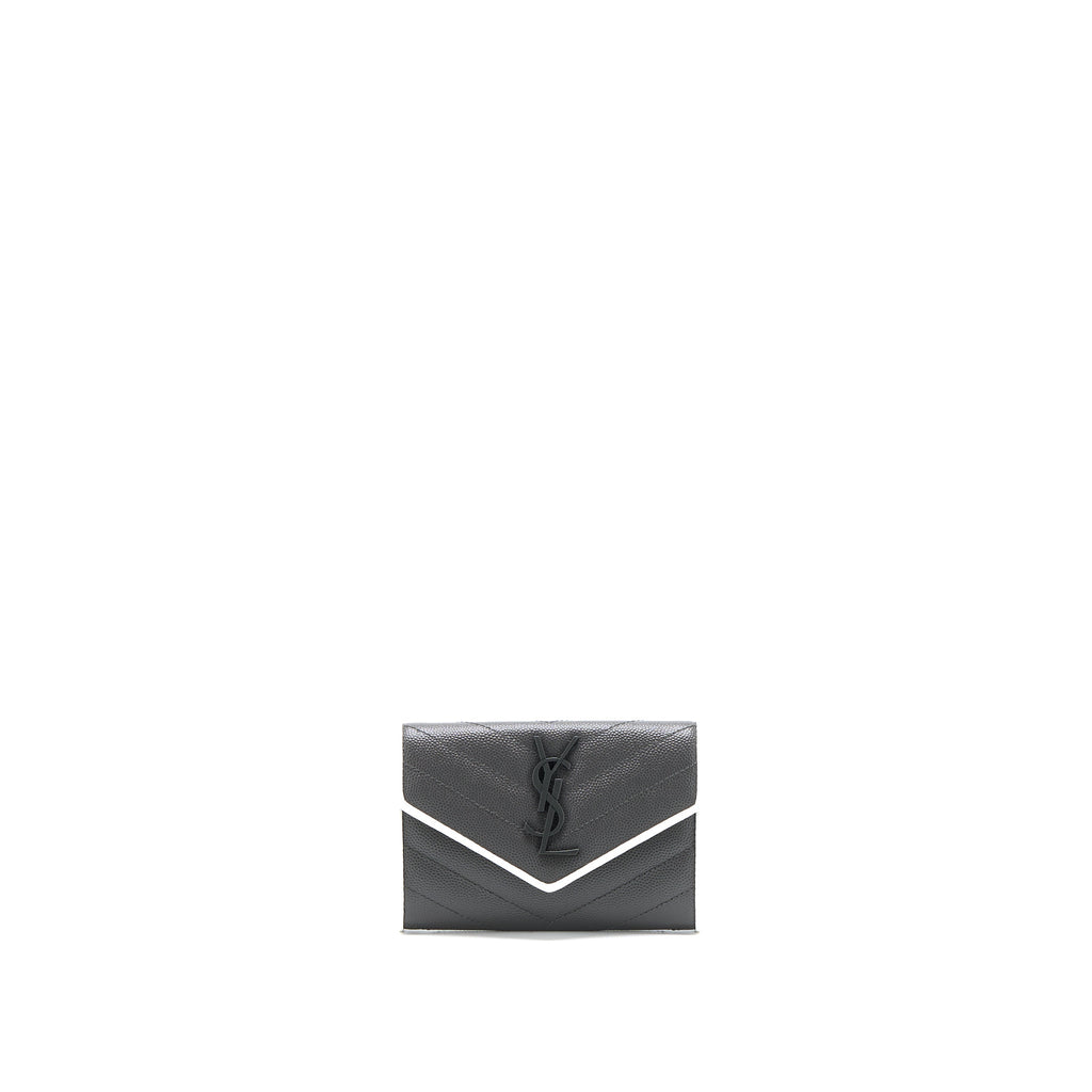 saint-laurent-small-flap-wallet-grained-calfskin-grey-white-shw