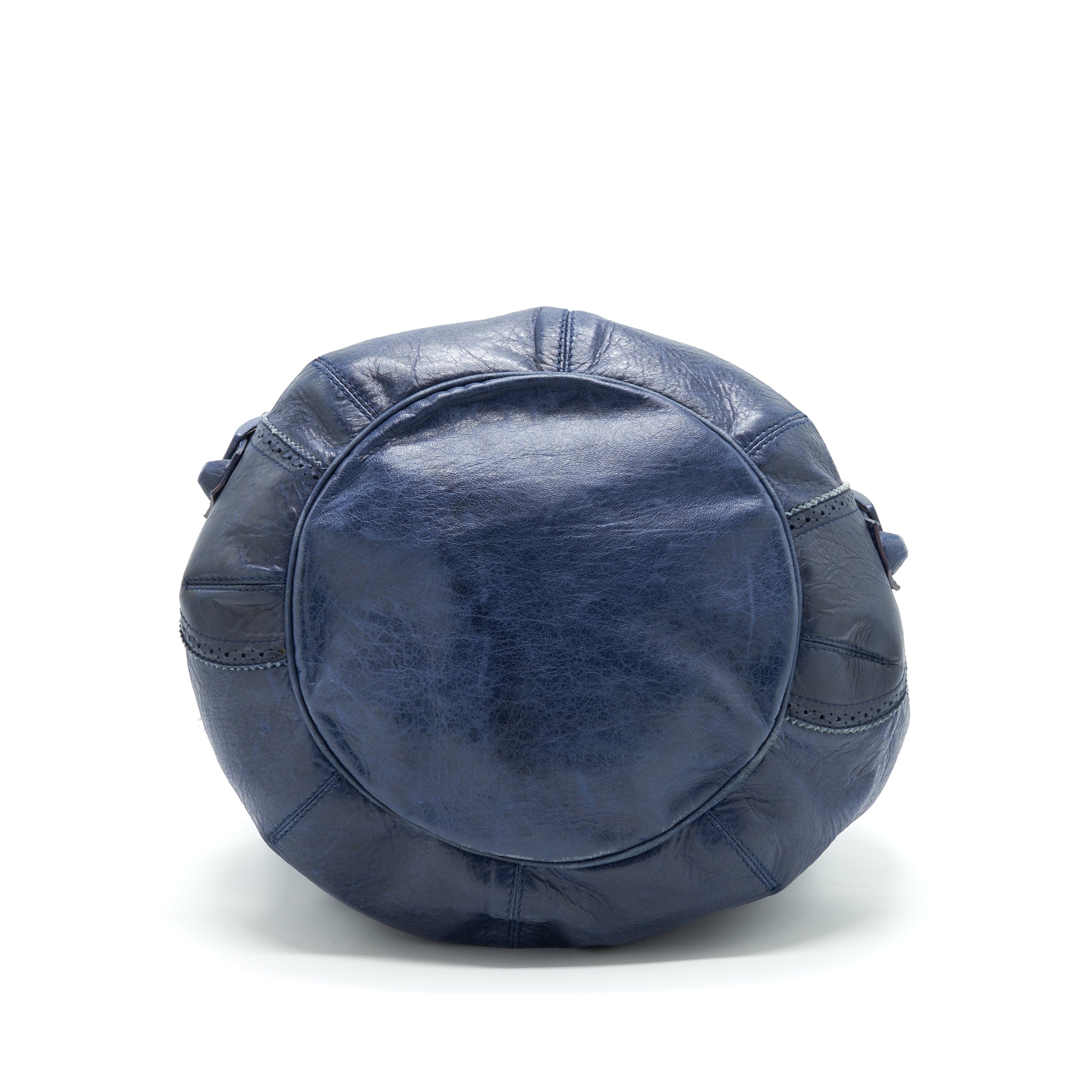 balenciaga-giant-pompon-bucket-bag-navy