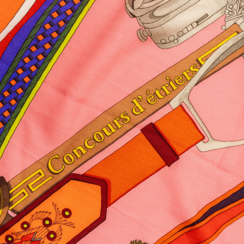 hermes-140cm-cashmere-silk-shawl-scalf-concours-d-etriers-multicolor-pink