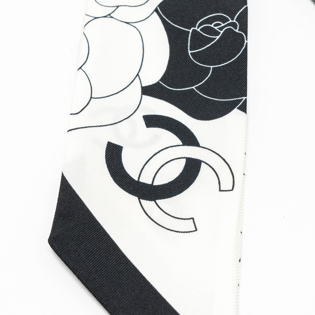 chanel-small-silk-scarf-twilly-cc-logo-black-white