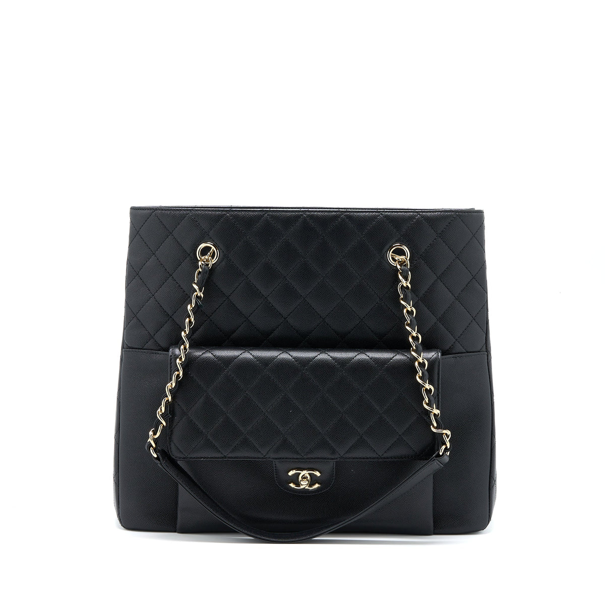 chanel-19c-large-shopping-tote-bag-caviar-black-lghw