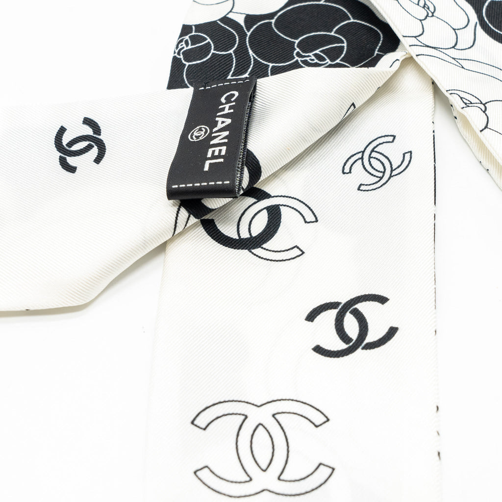 chanel-small-silk-scarf-twilly-cc-logo-black-white