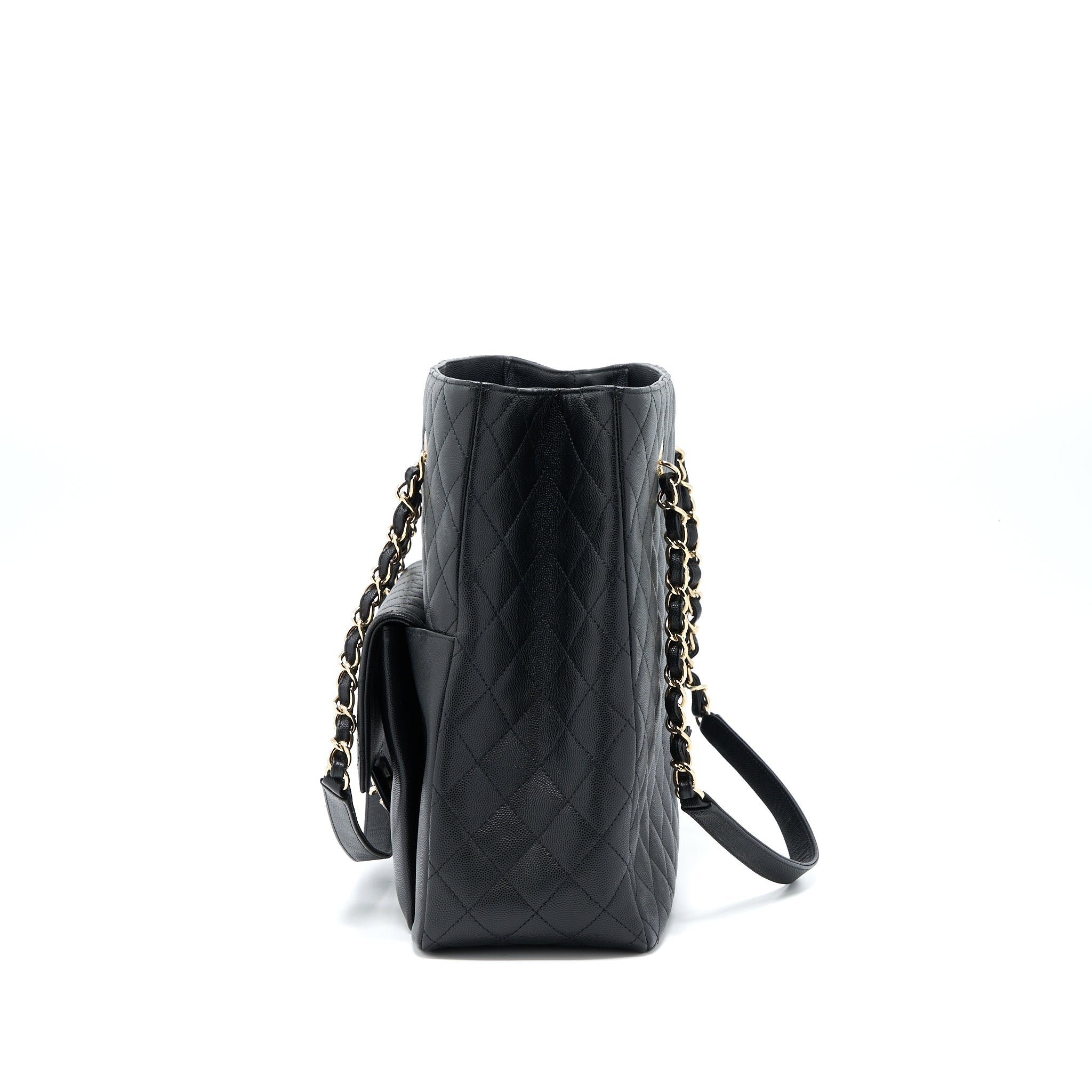 chanel-19c-large-shopping-tote-bag-caviar-black-lghw