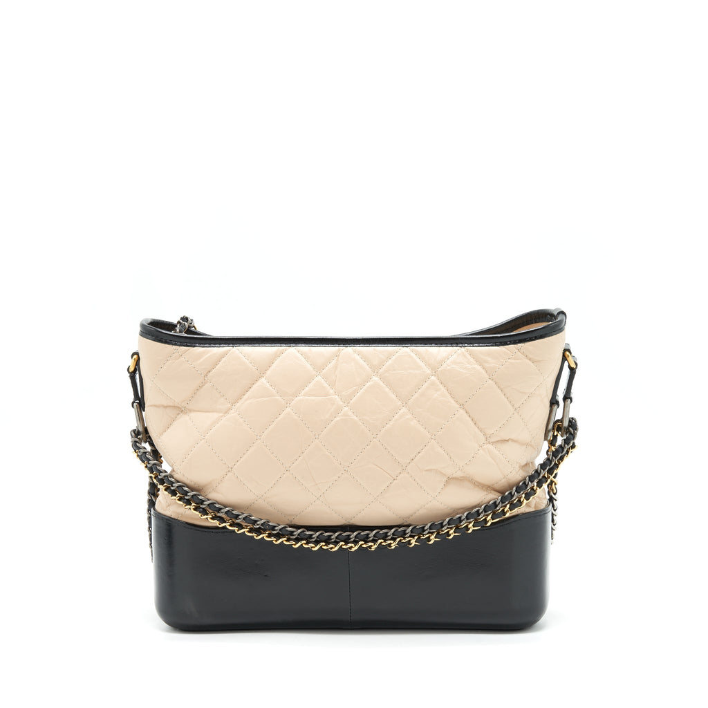 chanel-large-gabrielle-hobo-bag-beige-black-gold-sliver-hardware