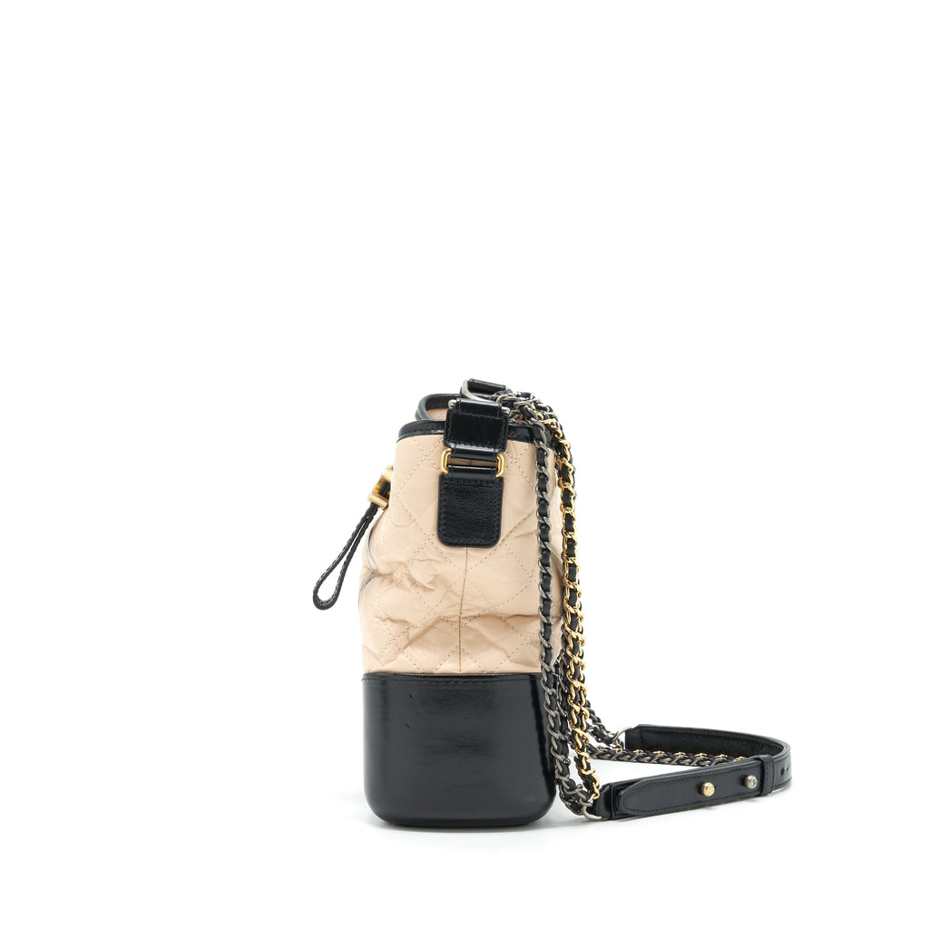 chanel-large-gabrielle-hobo-bag-beige-black-gold-sliver-hardware