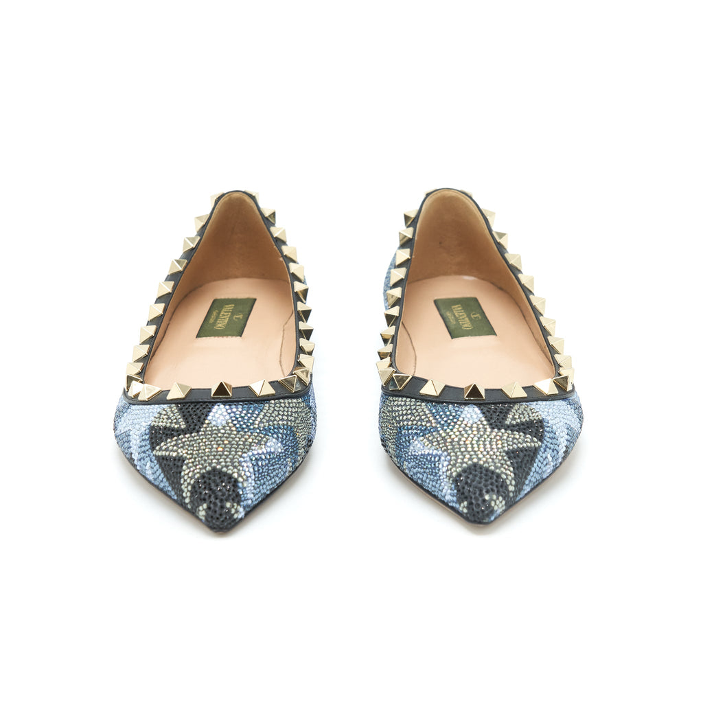 valentino-size-35-crystal-rockstud-flat-multicoloure