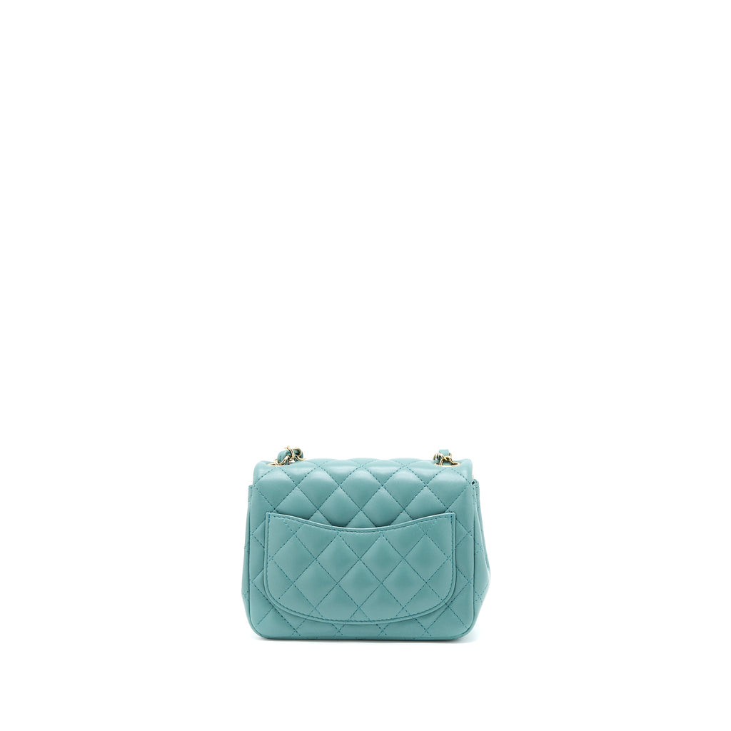 chanel-mini-square-flap-bag-lambskin-light-green-lghw-microchip