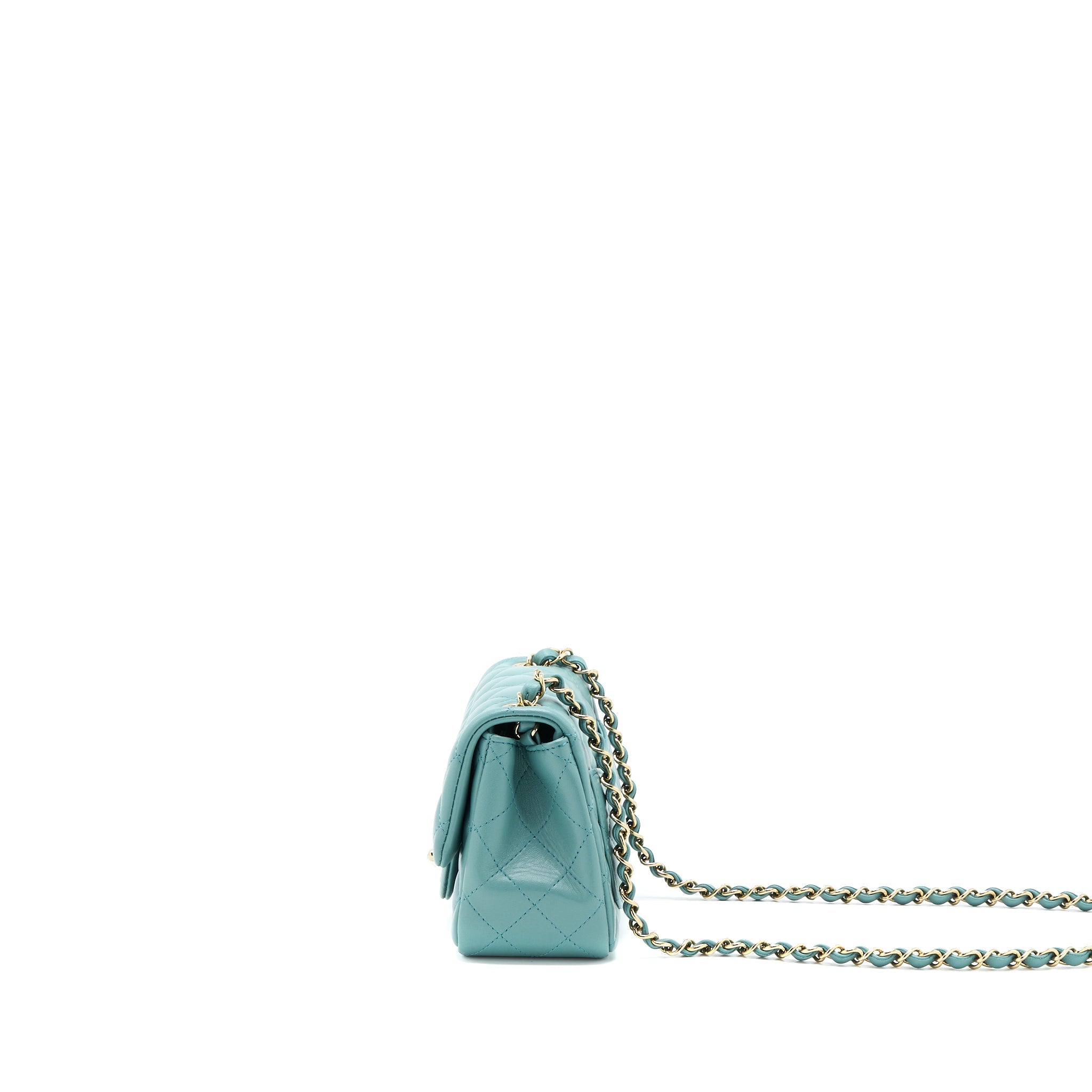 chanel-mini-square-flap-bag-lambskin-light-green-lghw-microchip