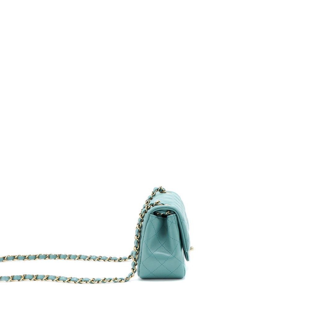 chanel-mini-square-flap-bag-lambskin-light-green-lghw-microchip