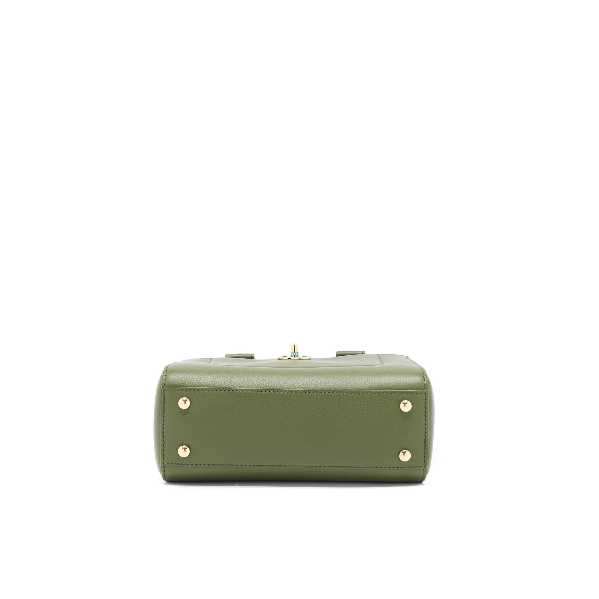 chanel-small-top-handle-tote-calfskin-green-lghw