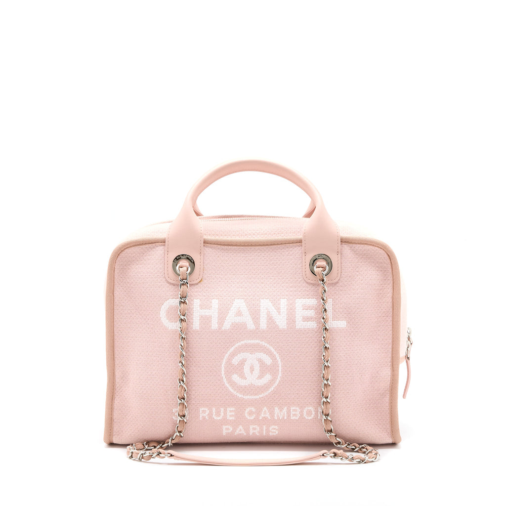 chanel-deauville-bowling-bag-canvas-leather-light-pink-shw
