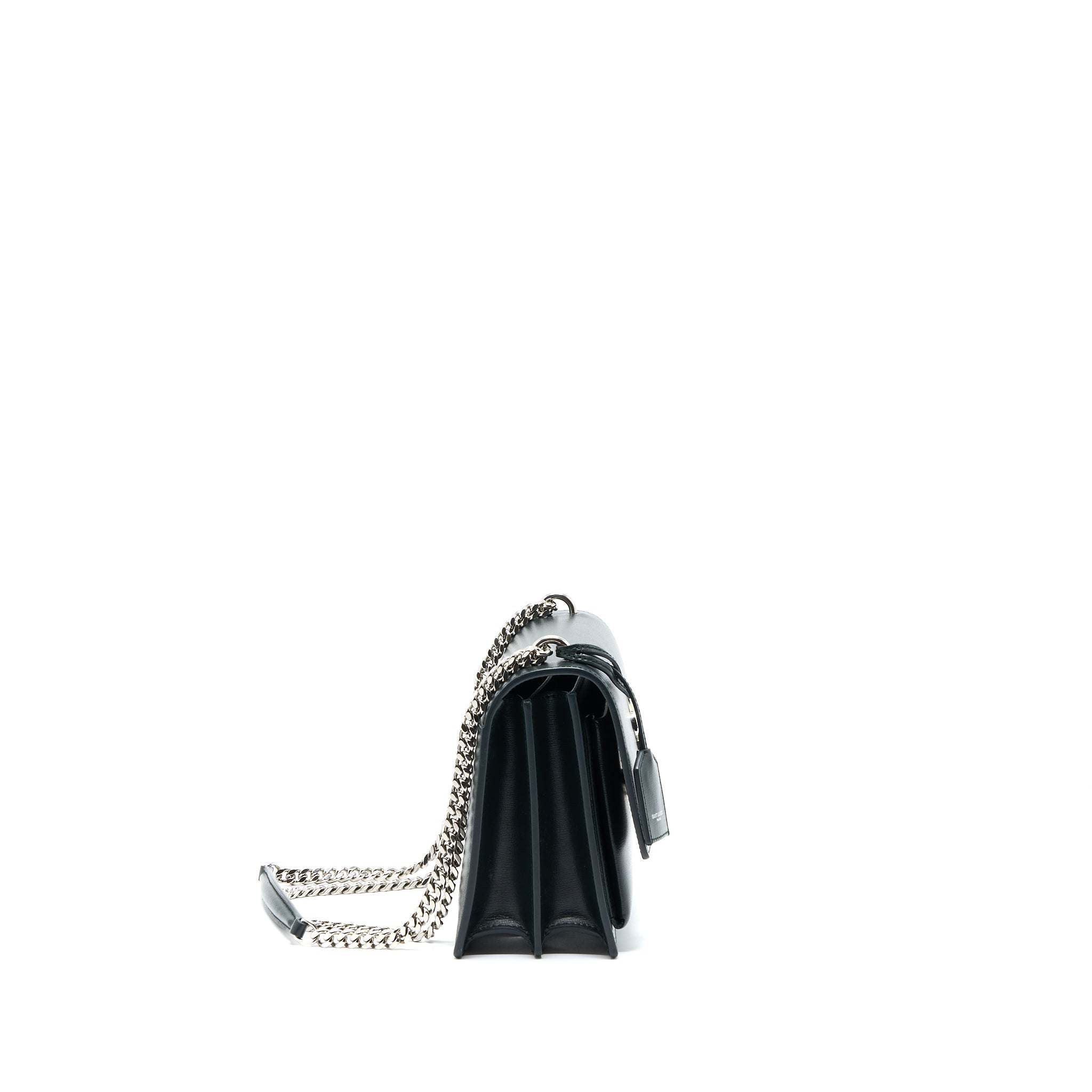 saint-laurent-sunset-chain-bag-calfskin-dark-green-shw