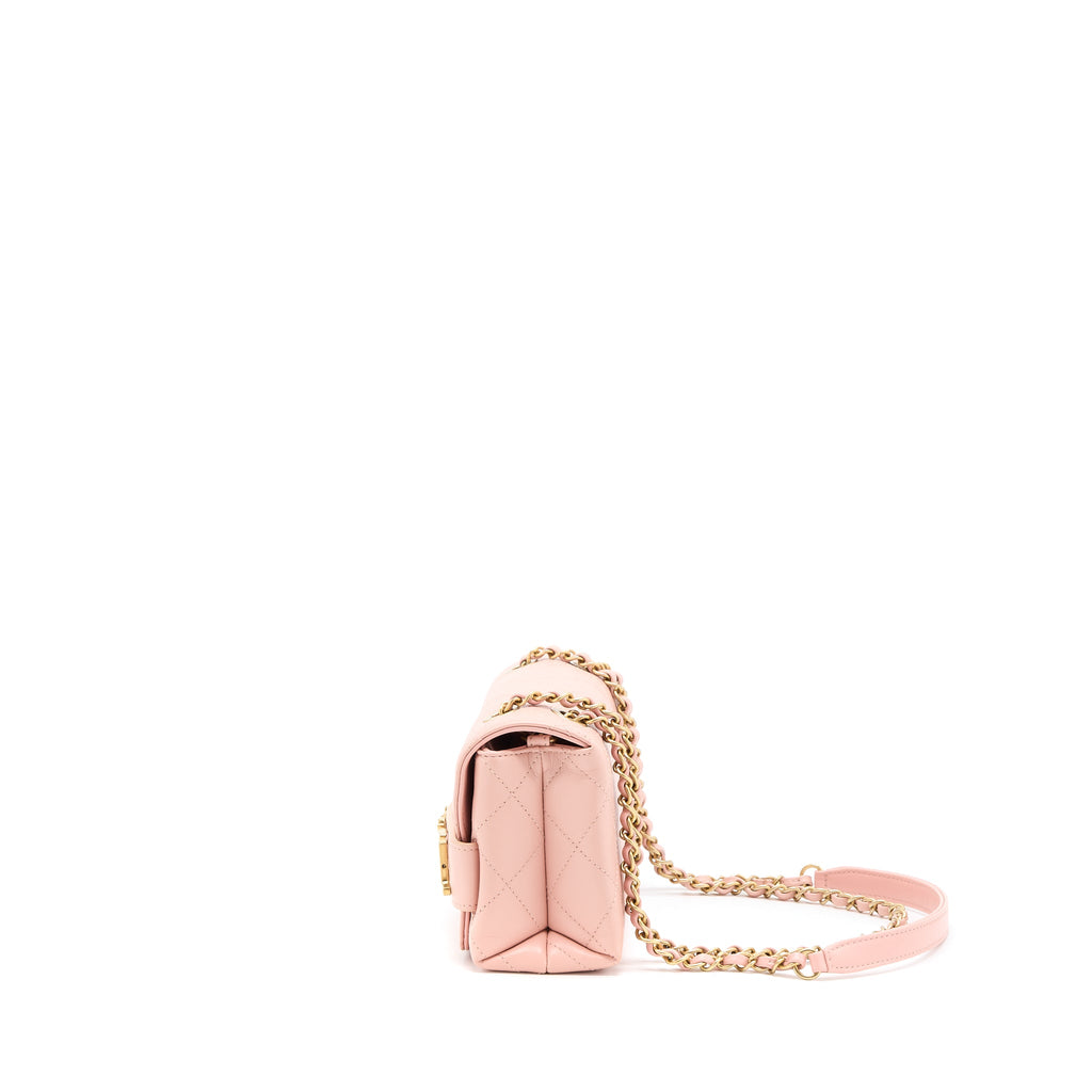 chanel-front-logo-flap-bag-calfskin-pink-brushed-ghw