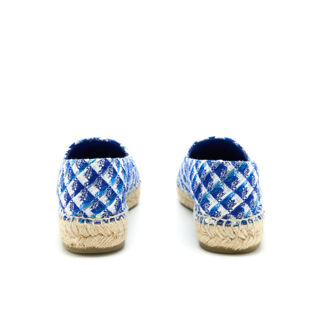 chanel-espadrilles-size38-black-blue-tweed