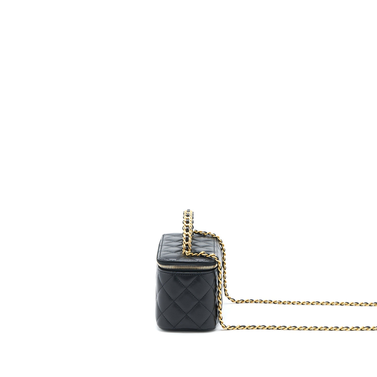 chanel-leather-chain-top-handle-long-vanity-lambskin-black-ghw