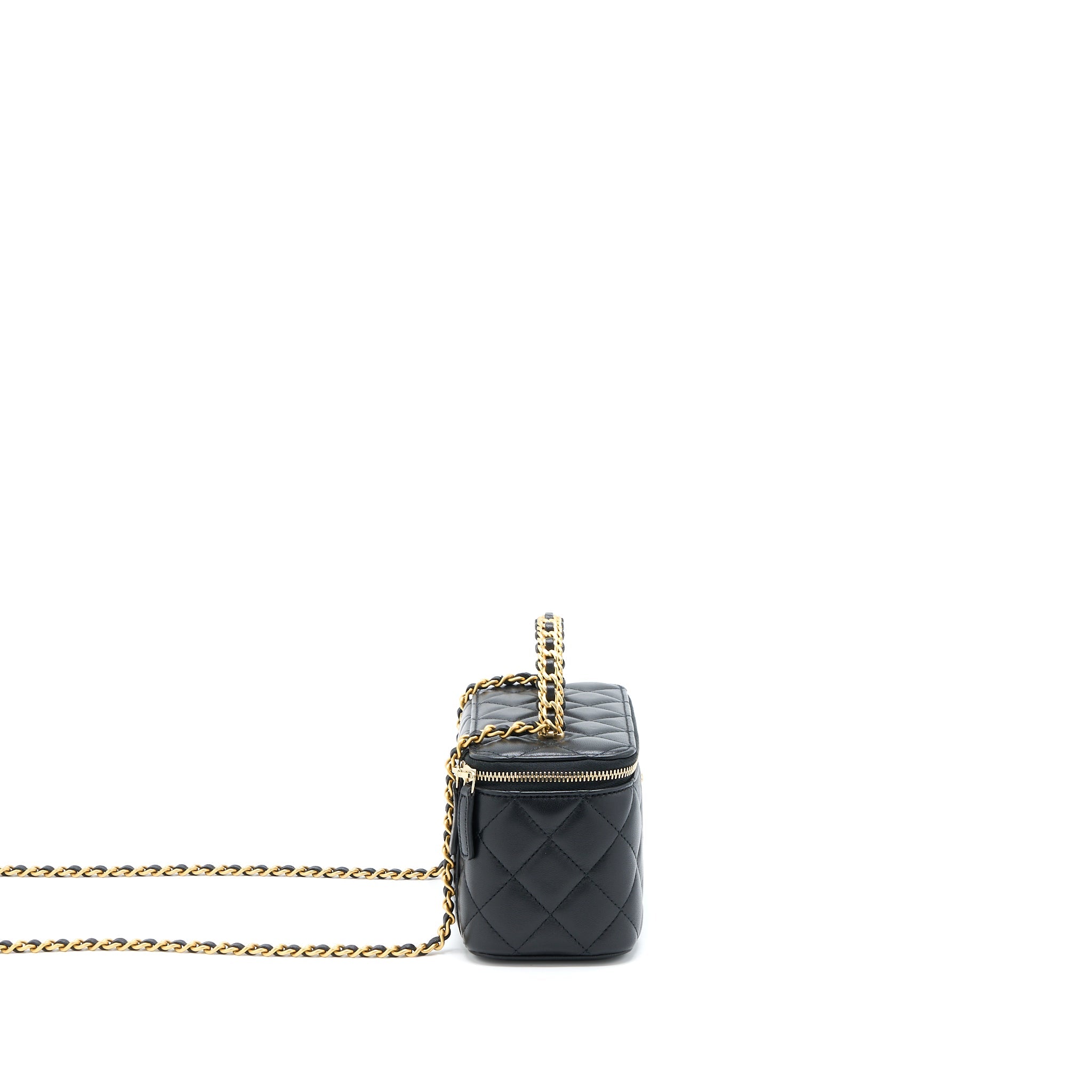 chanel-leather-chain-top-handle-long-vanity-lambskin-black-ghw