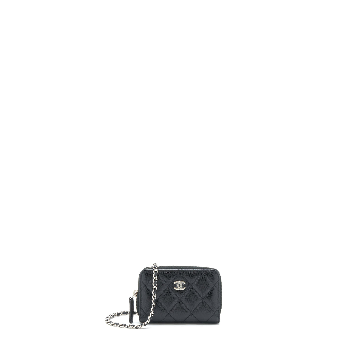 chanel-mini-zippy-card-holder-with-chain-caviar-black-shw
