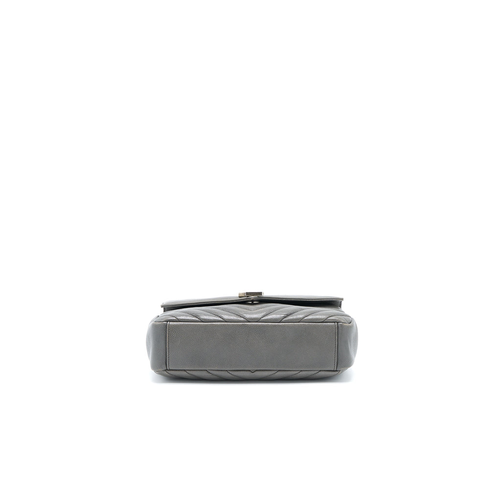 saint-laurent-college-bag-calfskin-grey-ruthenium-hardware