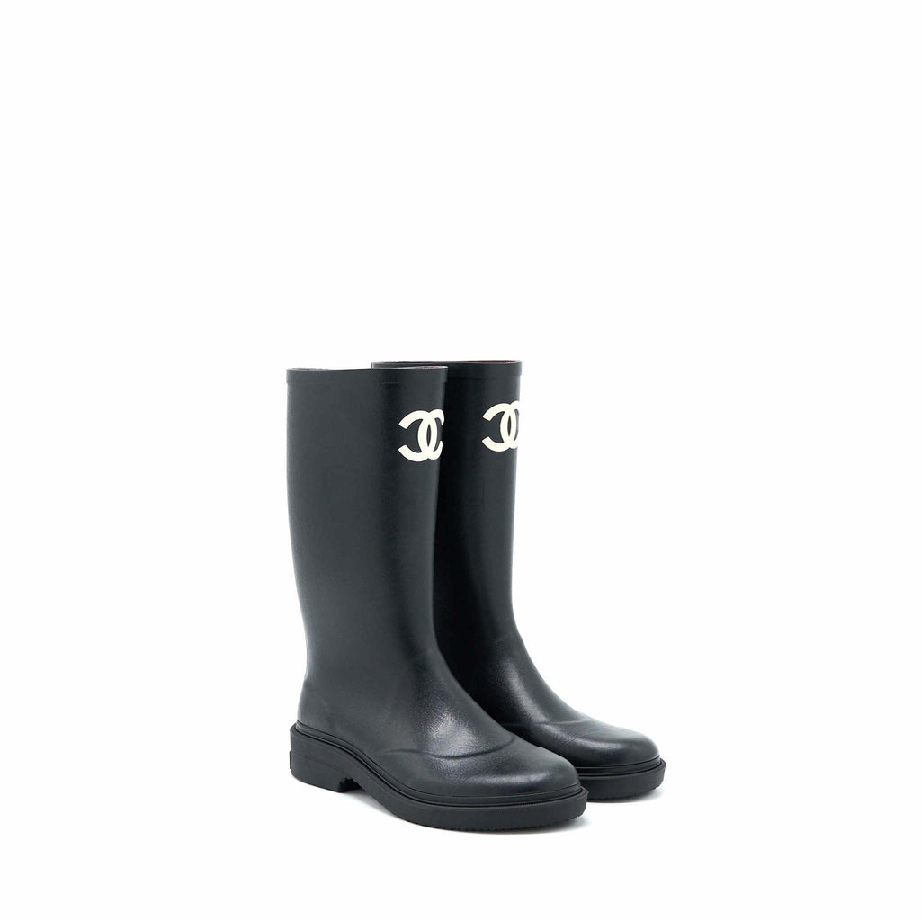 chanel-size-39-rubber-boost-black-white