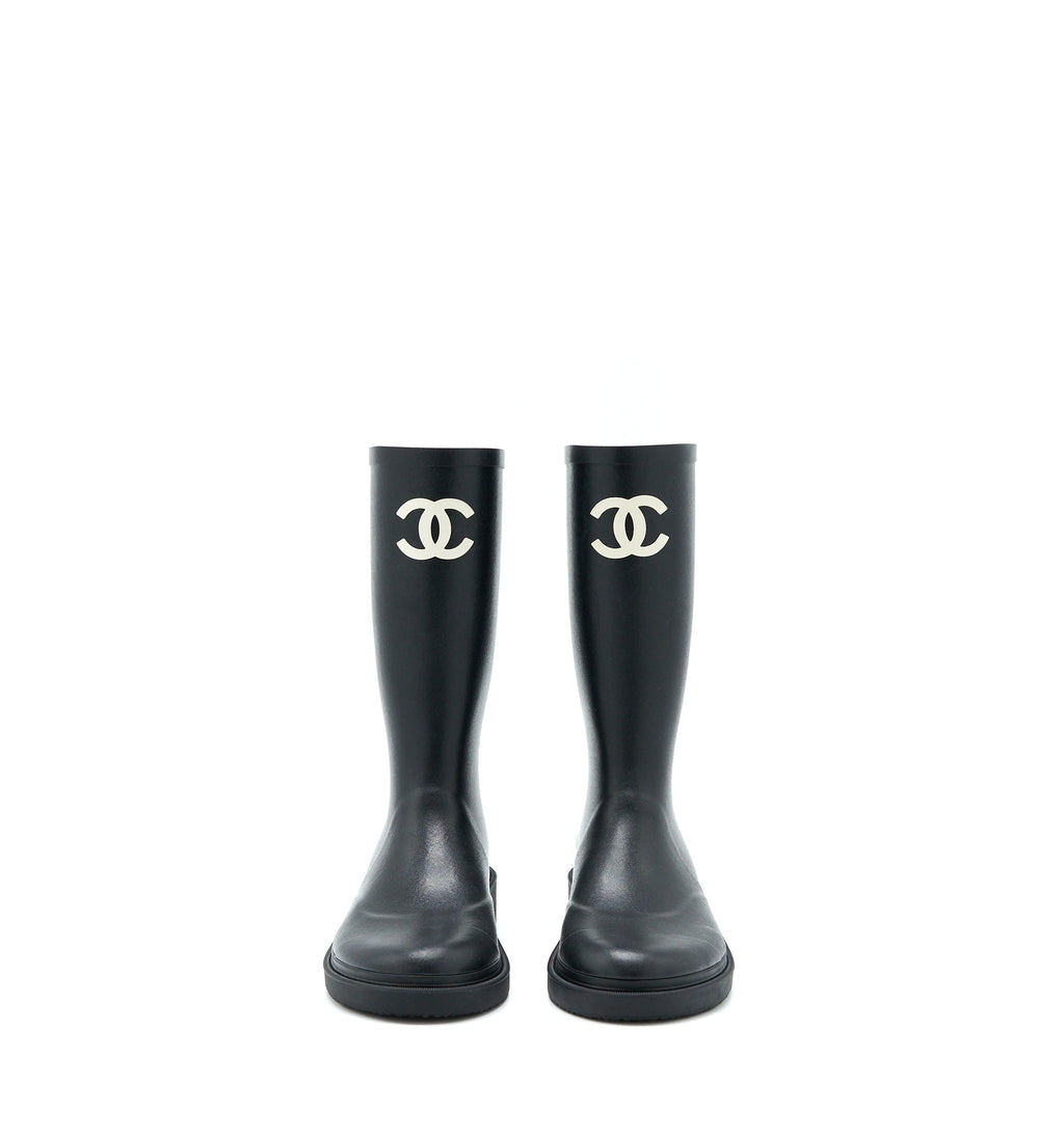 chanel-size-39-rubber-boost-black-white