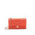 chanel-classic-medium-double-flap-lambskin-in-coral-lghw