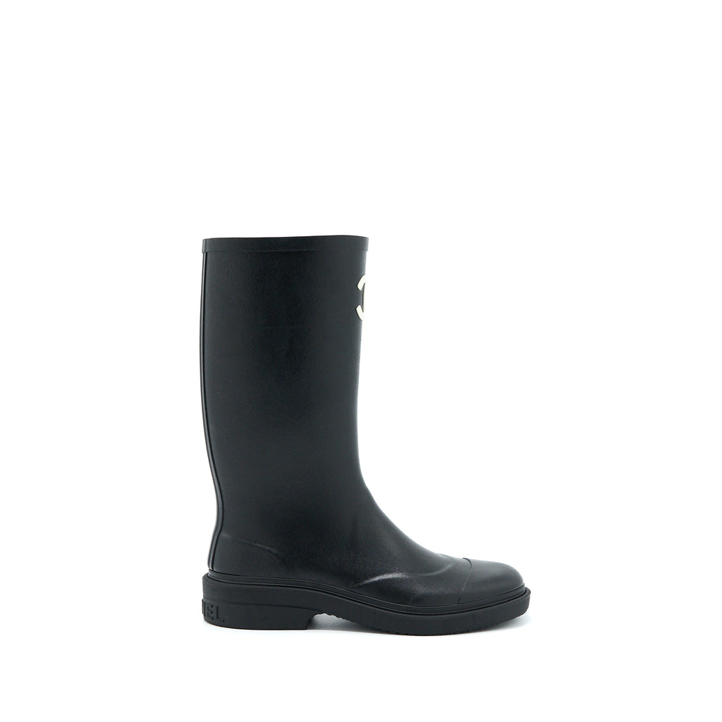 chanel-size-39-rubber-boost-black-white