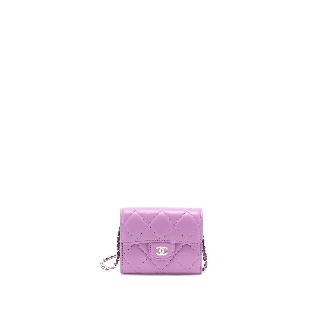 chanel-clutch-on-chain-lambskin-purple-shw