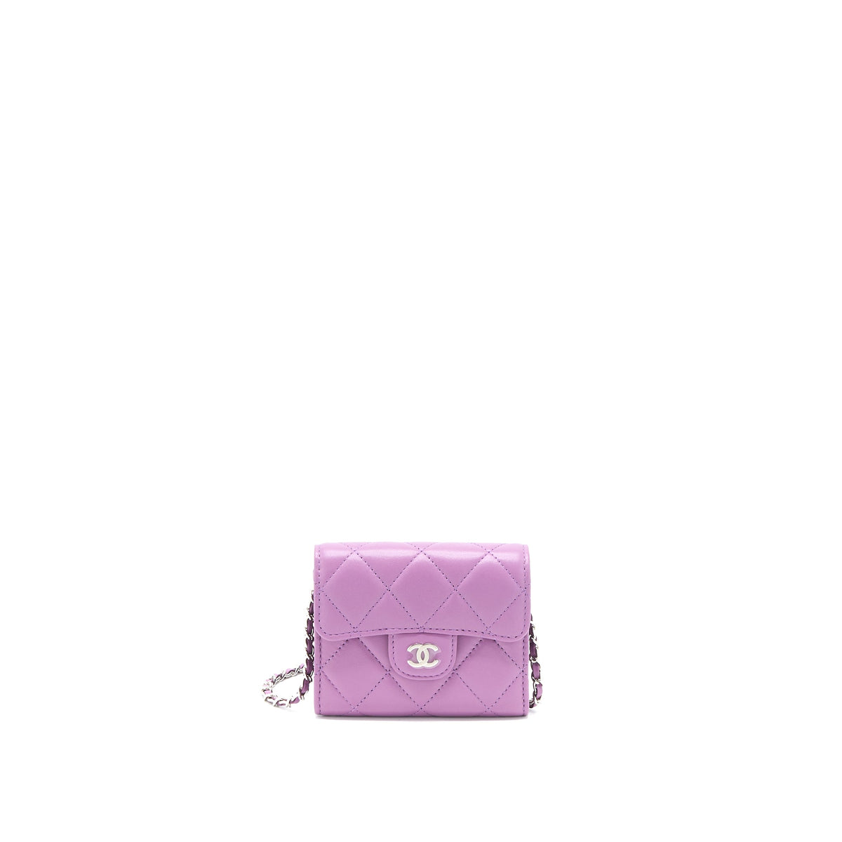 chanel-clutch-on-chain-lambskin-purple-shw