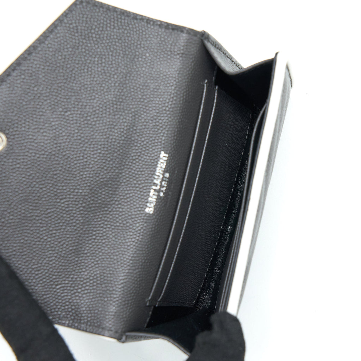 saint-laurent-small-flap-wallet-grained-calfskin-grey-white-shw