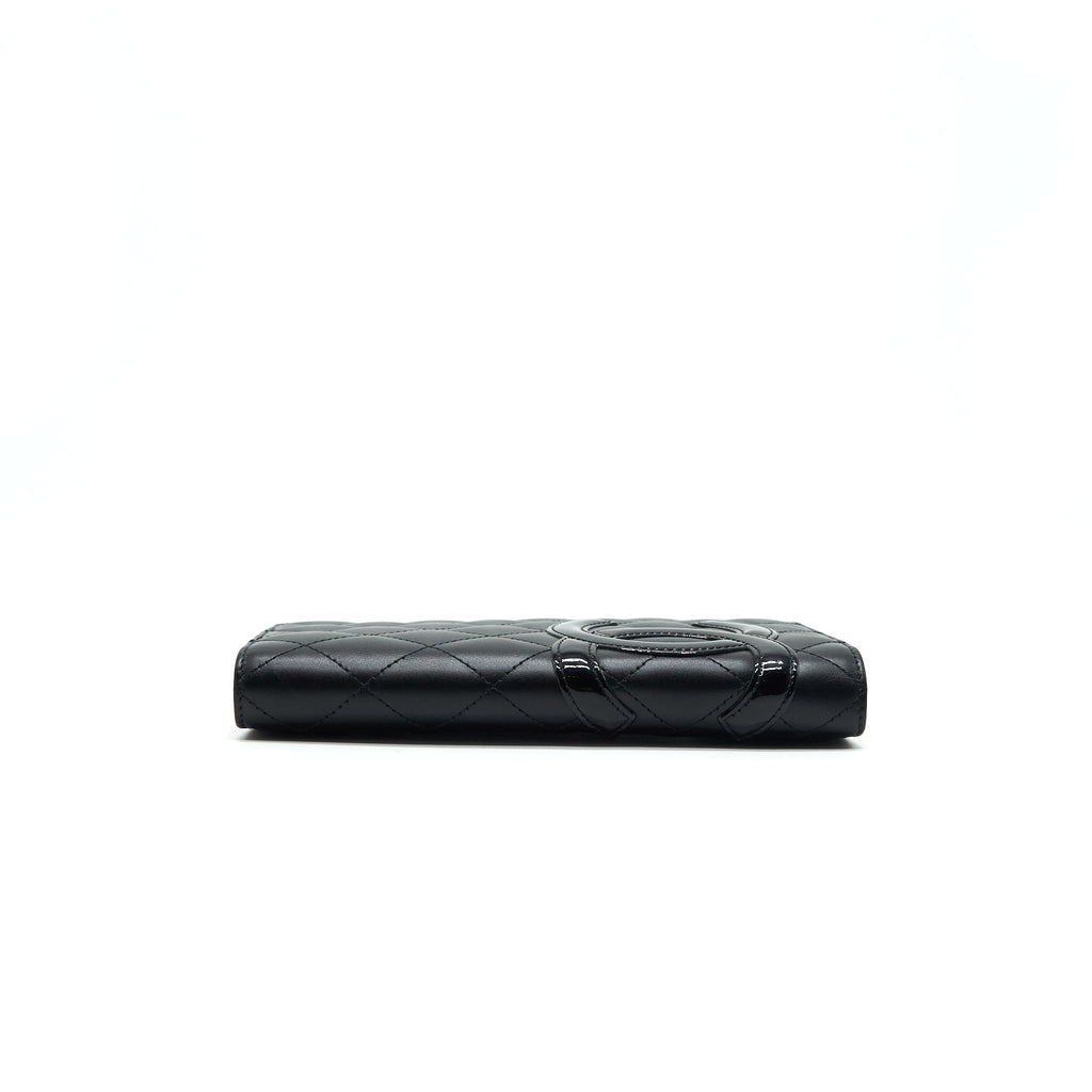 chanel-cambon-line-bifold-long-wallet-black