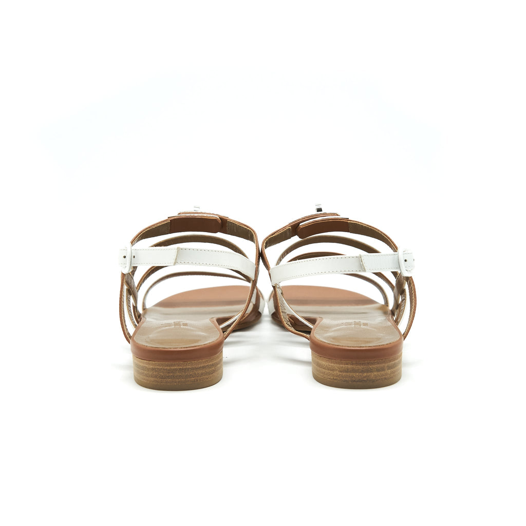 hermes-sandal-white-and-gold-size-39
