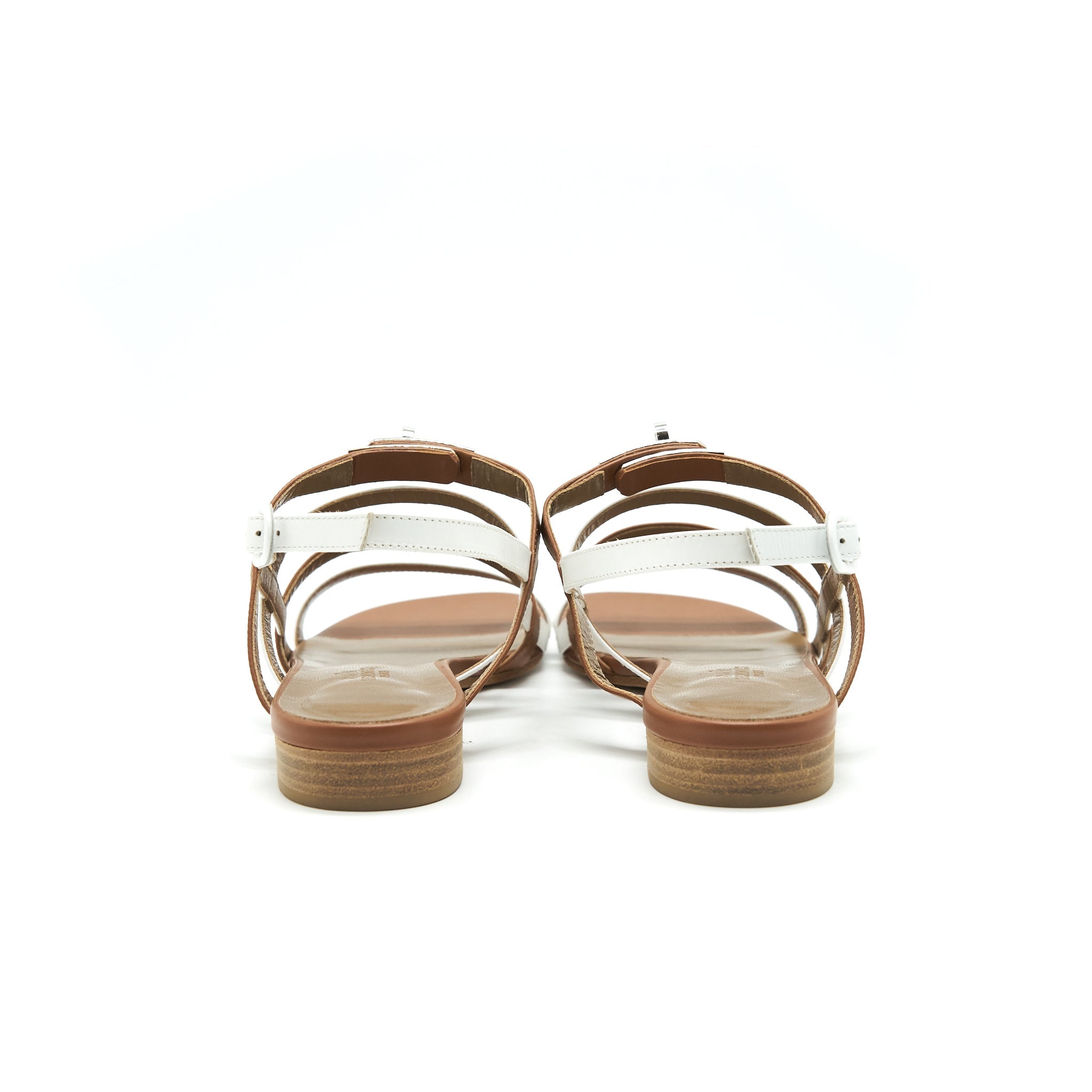 hermes-sandal-white-and-gold-size-39