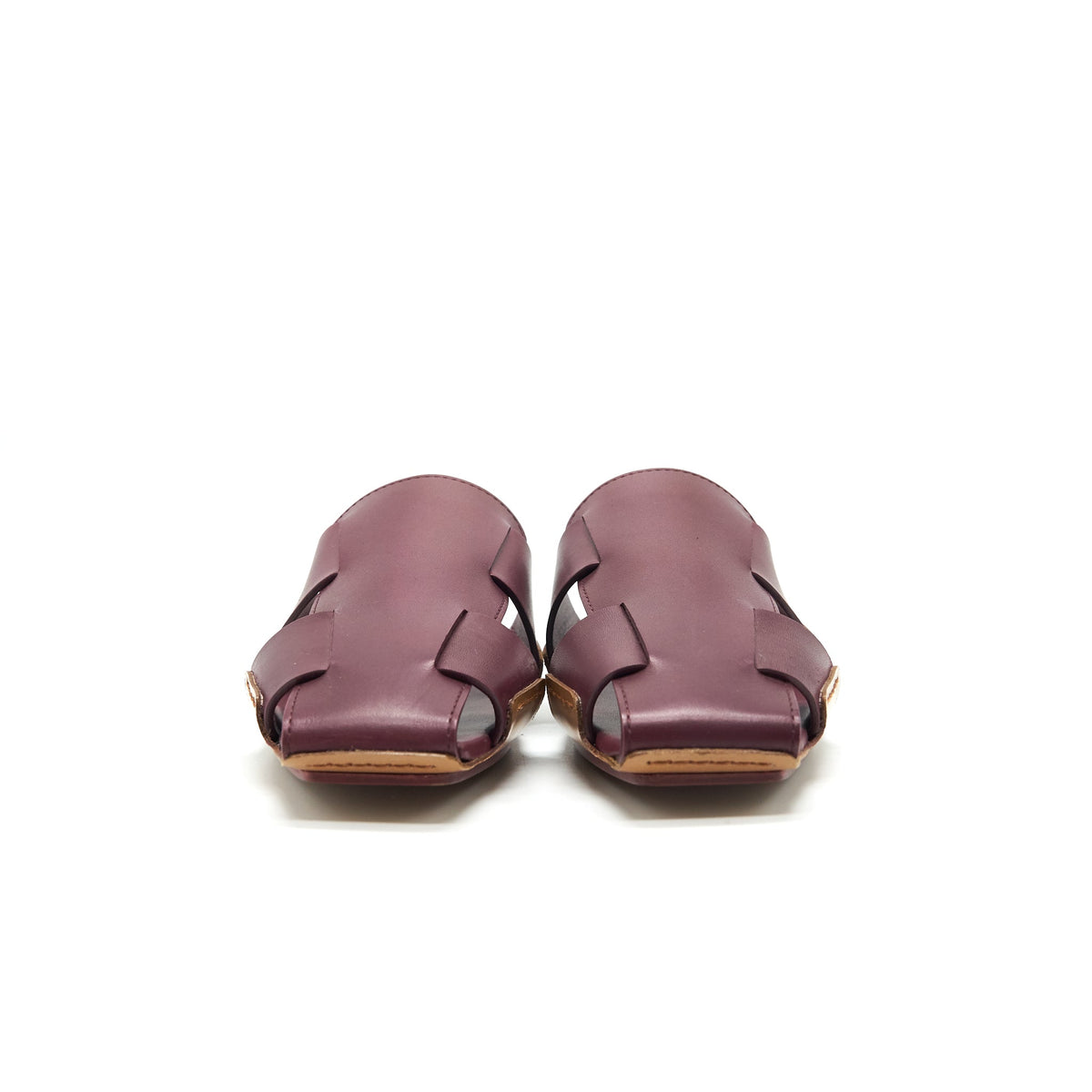hermes-burgundy-sandal-size38