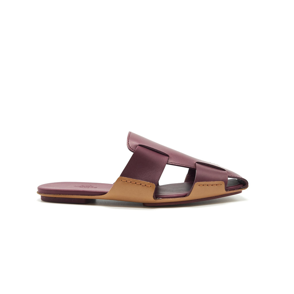 hermes-burgundy-sandal-size38