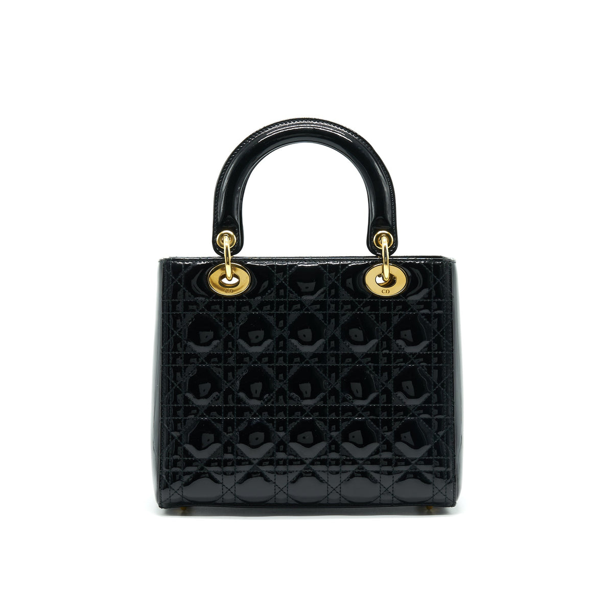 christian-dior-black-patent-leather-medium-lady-dior