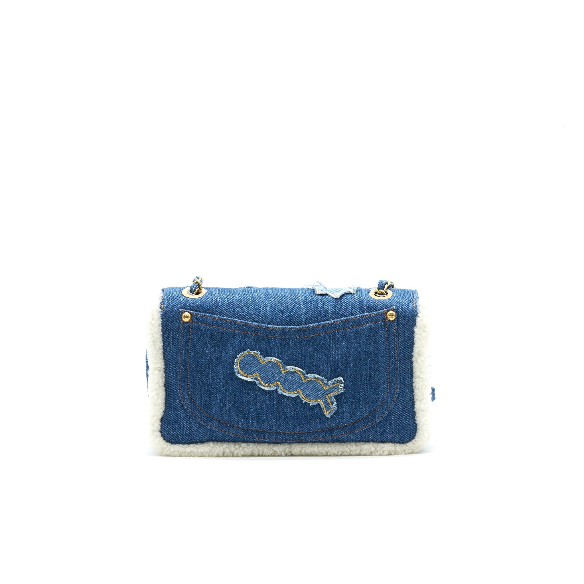 chanel-denim-shearling-hieroglyph-flap-blue