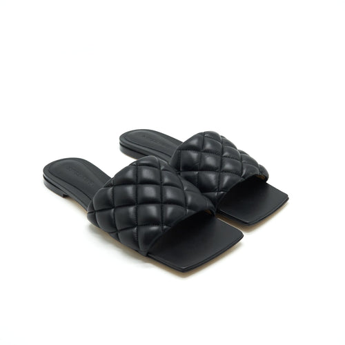 bottega-veneta-padded-sandals-black-size38-5