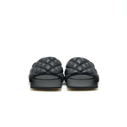 bottega-veneta-padded-sandals-black-size38-5