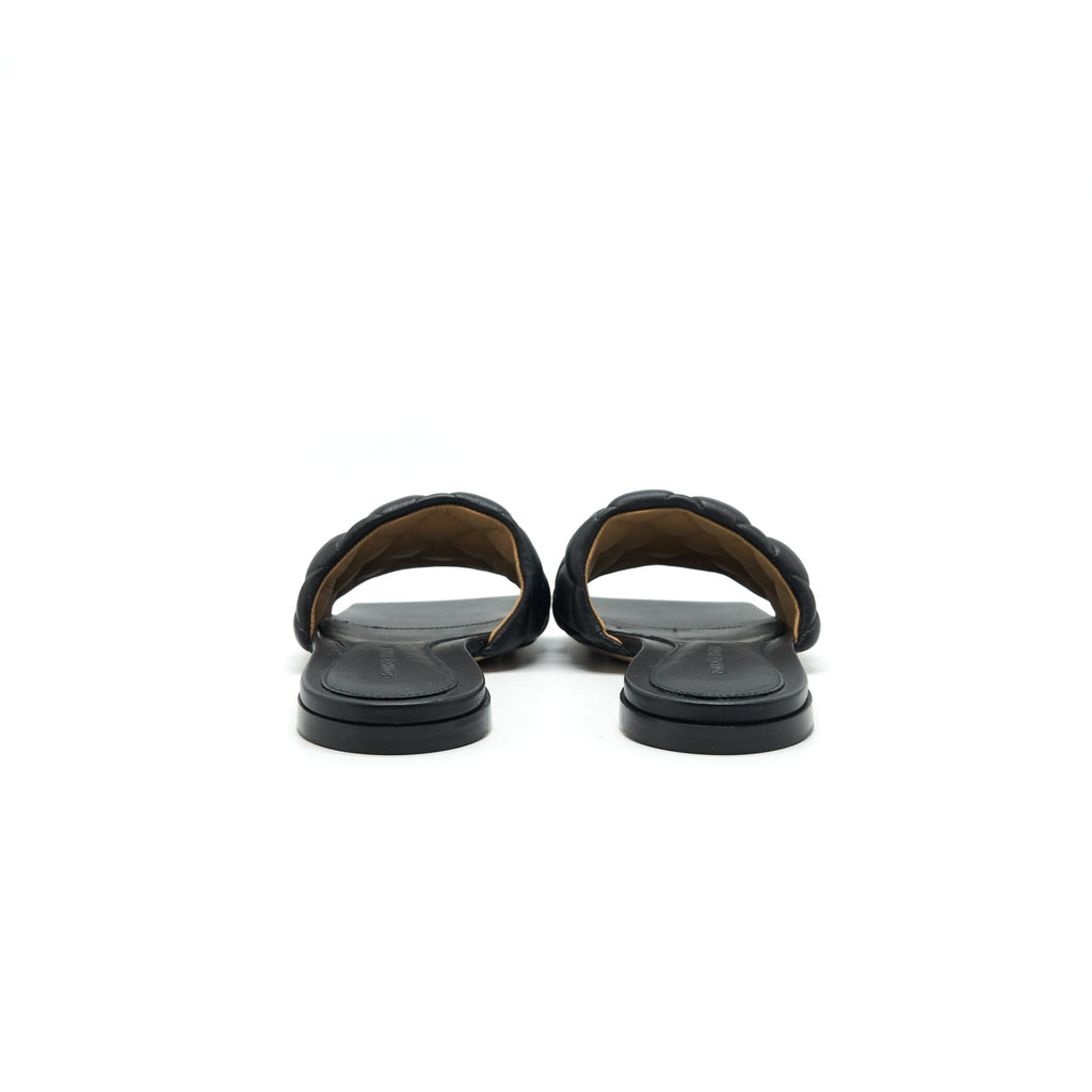 bottega-veneta-padded-sandals-black-size38-5
