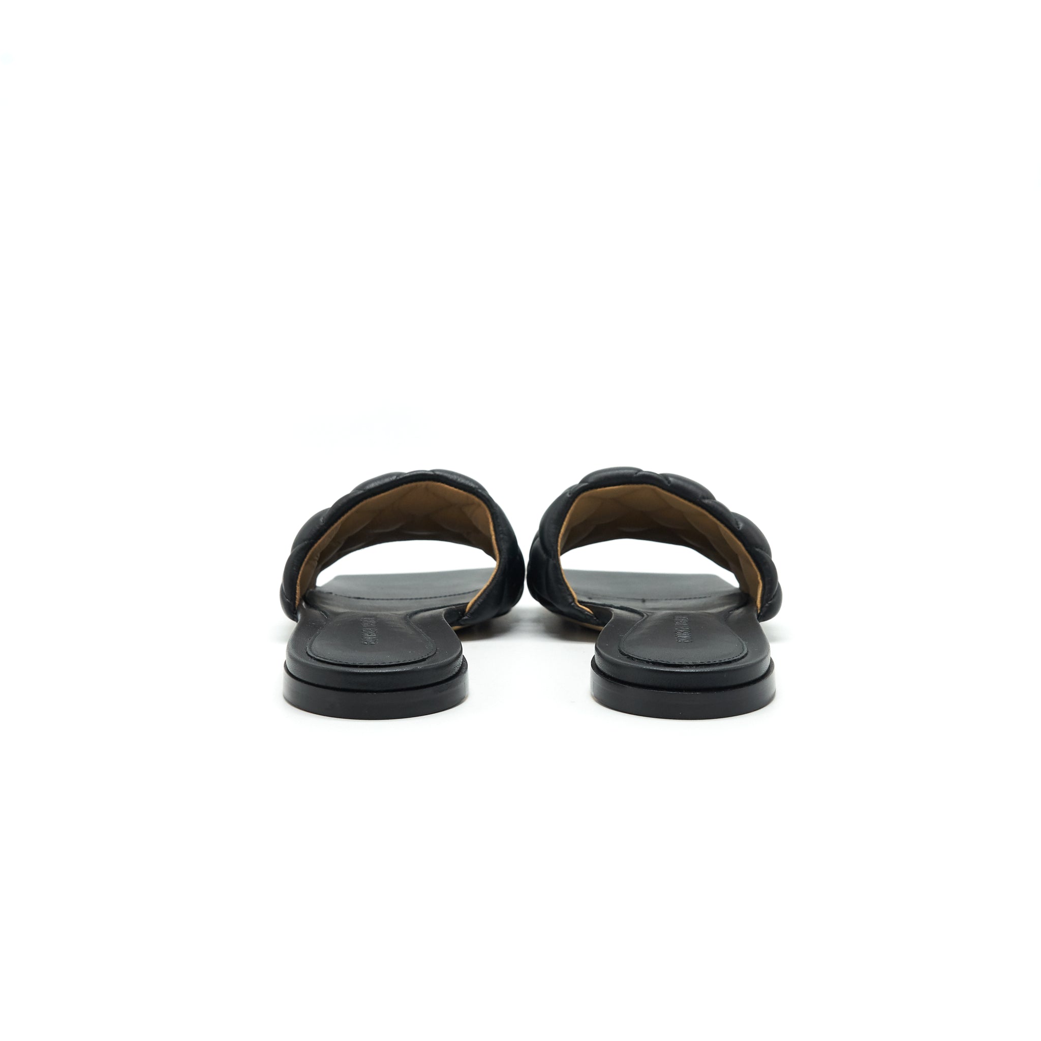 bottega-veneta-padded-sandals-black-size38-5