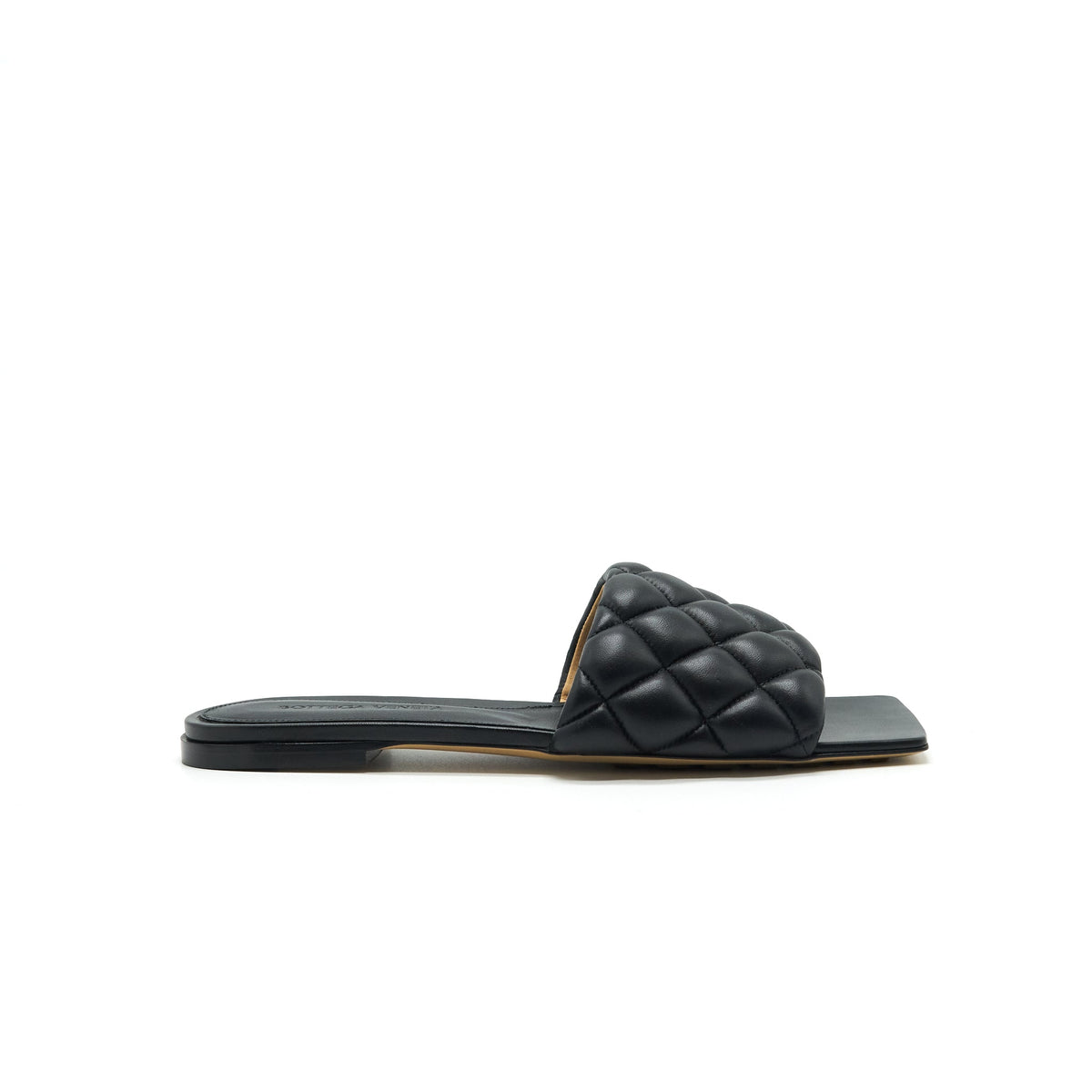 bottega-veneta-padded-sandals-black-size38-5