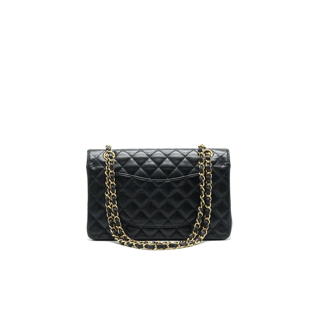 chanel-medium-classic-double-flap-bag-caviar-black-ghw-serial16