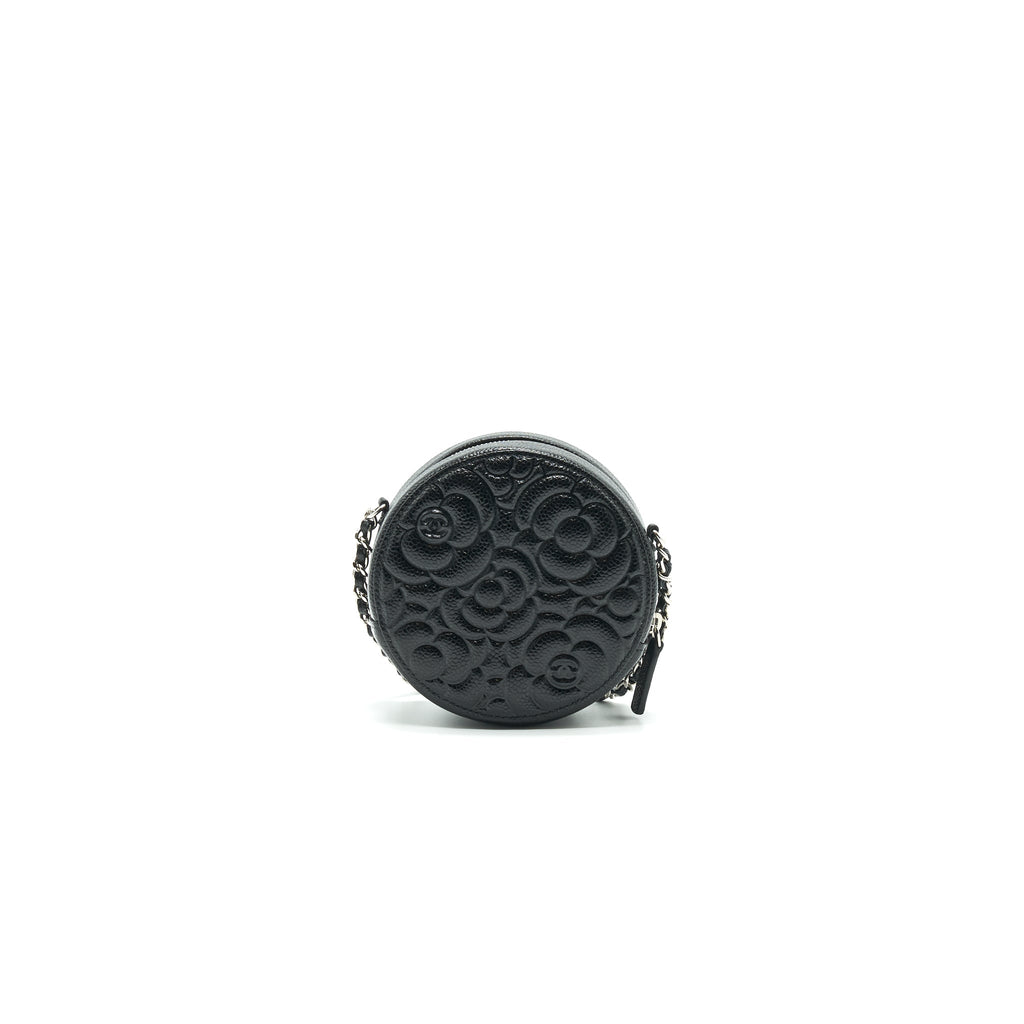 chanel-camellia-round-clutch-with-chain-black
