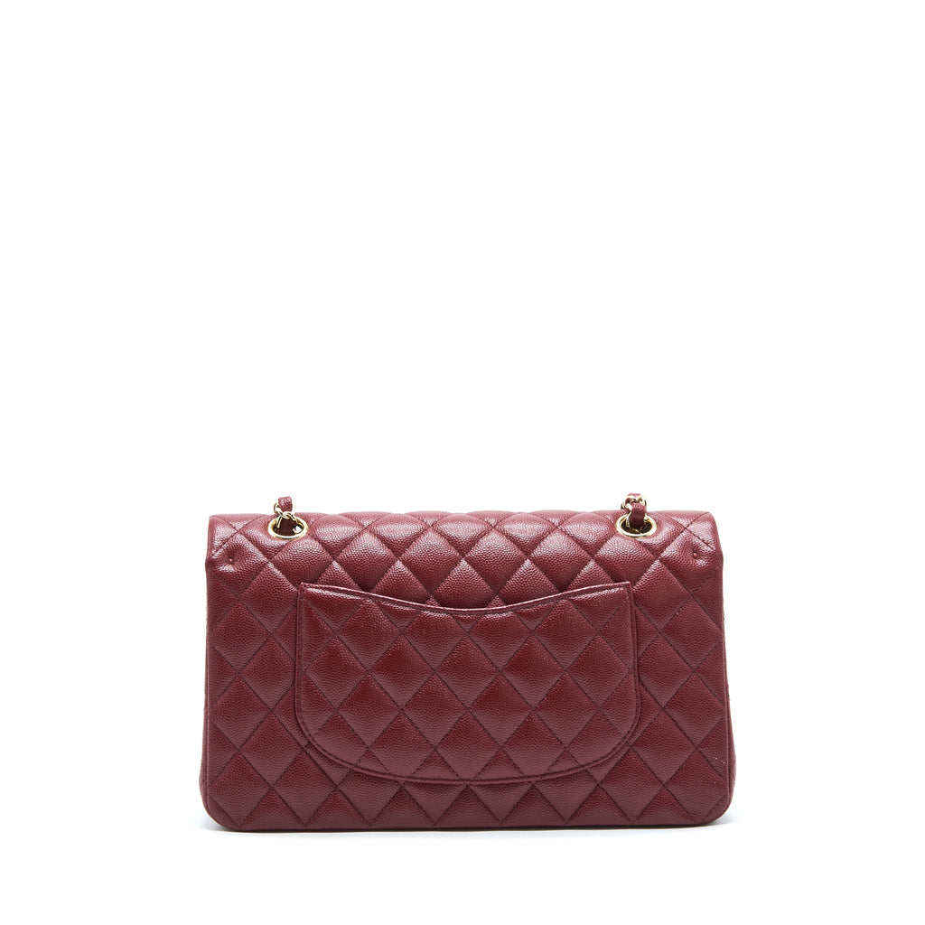 chanel-medium-classic-double-flap-bag-caviar-dark-red-lghw