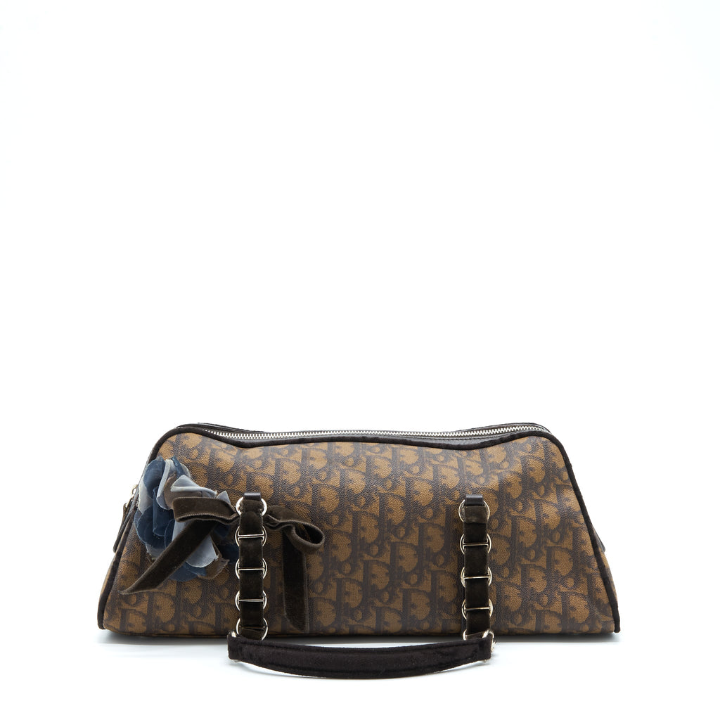 dior-vintage-romantique-trotter-bag-canvas-velvet-shw