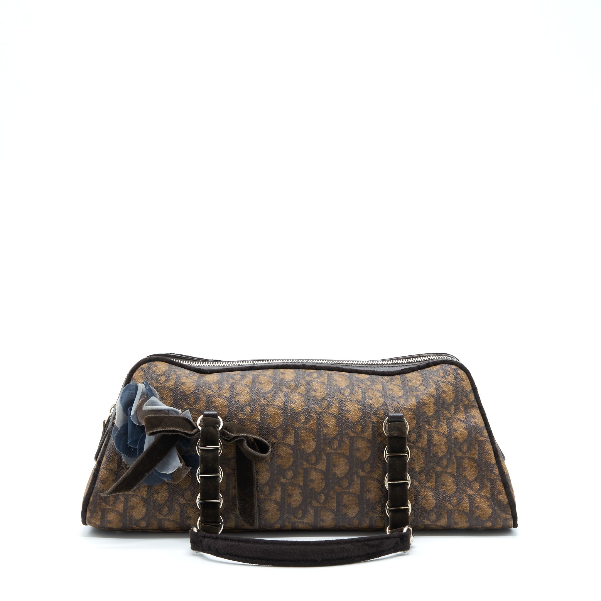 dior-vintage-romantique-trotter-bag-canvas-velvet-shw
